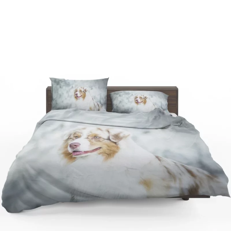 Australian Shepherd Playful Blur Energetic Spirit Bedding Set