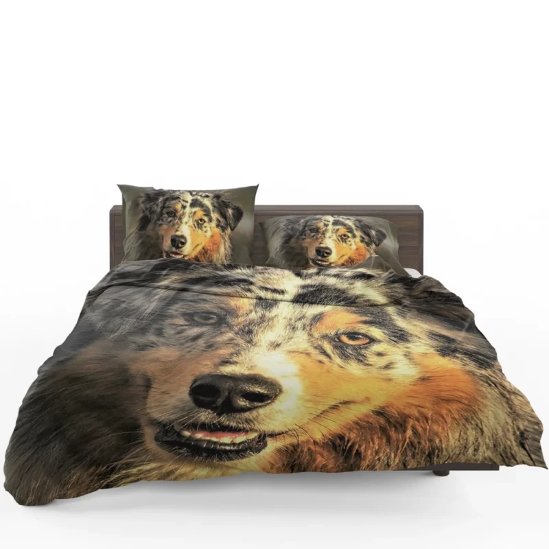 Australian Shepherd Playful Persona Bedding Set