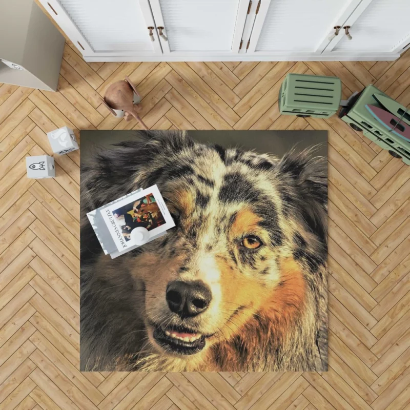 Australian Shepherd Playful Persona Rug