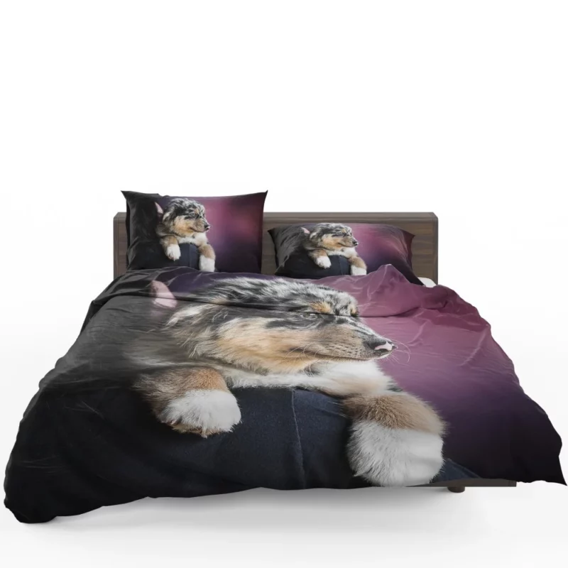 Australian Shepherd Puppy Charm Furry Joy Bedding Set