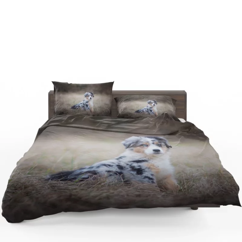 Australian Shepherd Puppy Playful Innocence Bedding Set