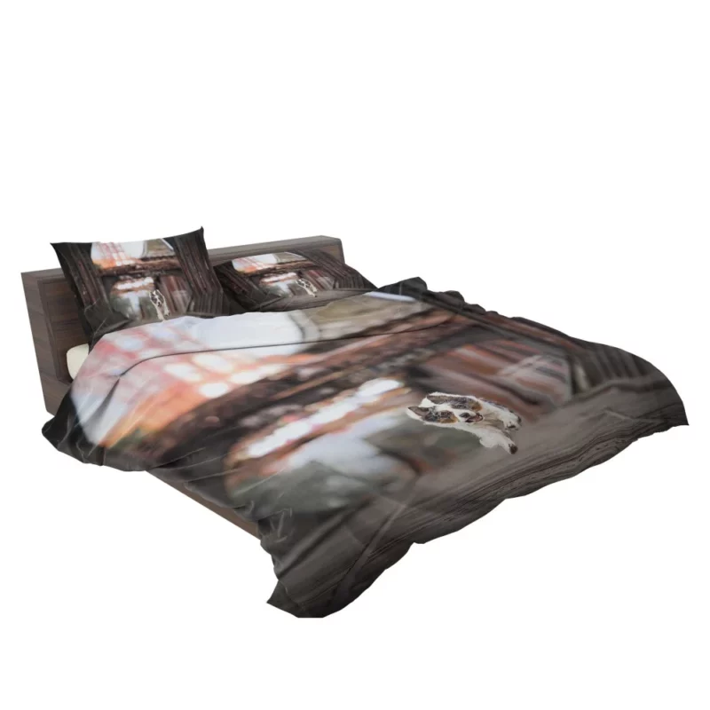 Australian Shepherd Puppy by Golden Gate Bridge Bedding Set 2