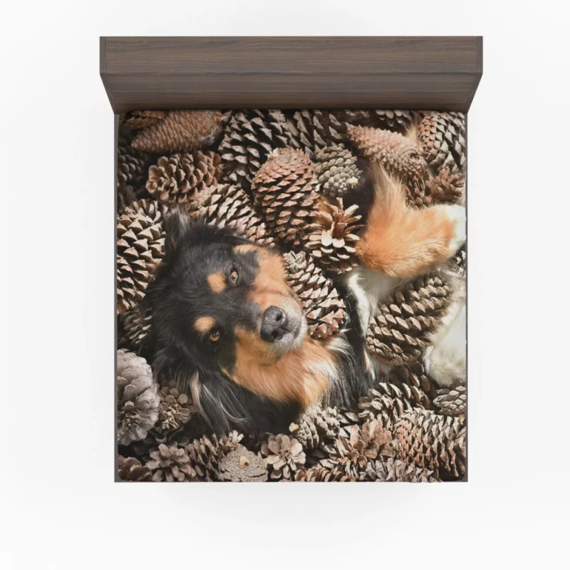 Australian Shepherd by Pine Cone Natural Beauty Fitted Sheet 1