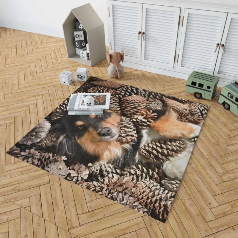 Australian Shepherd by Pine Cone Natural Beauty Rug 1