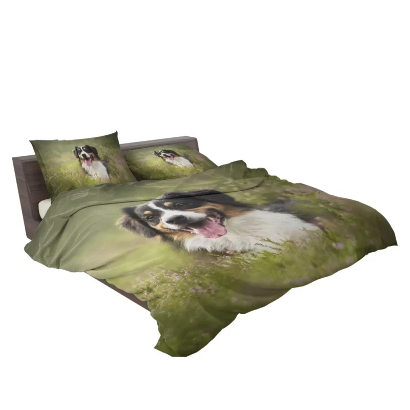 Australian Shepherd in Nature Blur Bedding Set 2