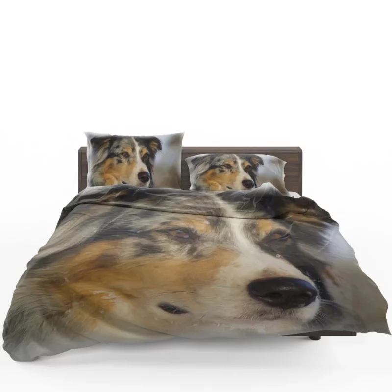 Australian Shepherd in Oil Furry Artistry Bedding Set