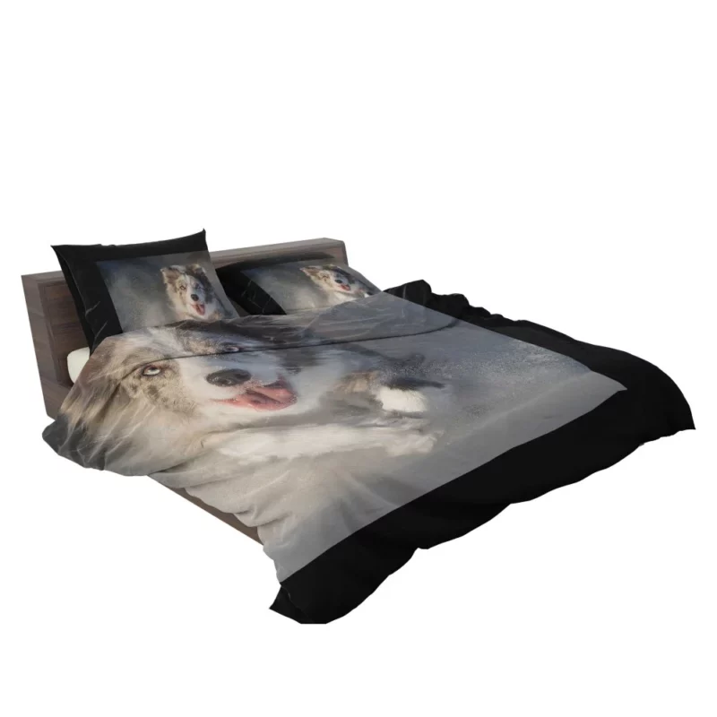 Australian Shepherd in Snowy Serenity Bedding Set 2