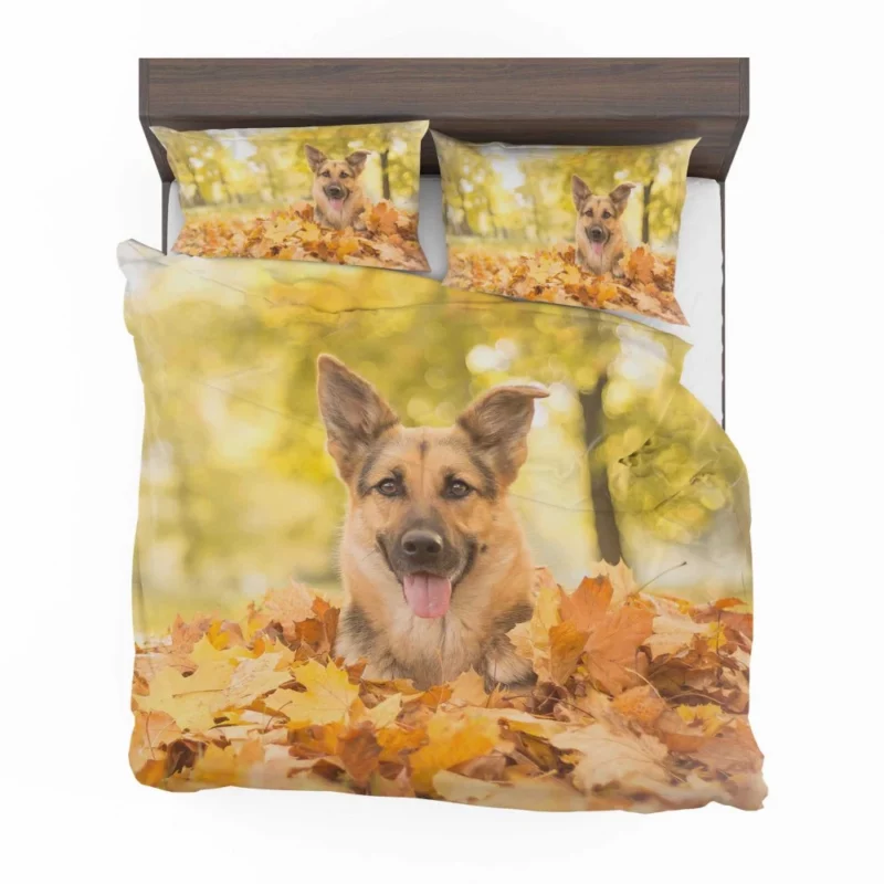 Autumn German Shepherd Bedding Set 1