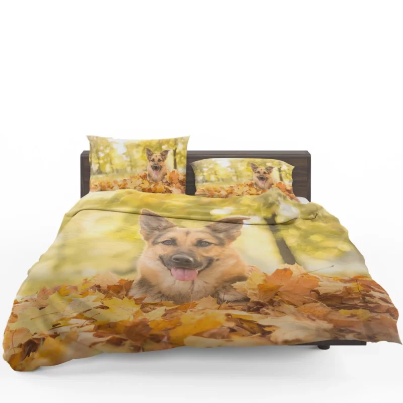 Autumn German Shepherd Bedding Set