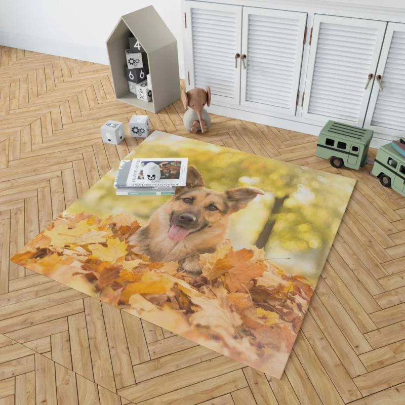 Autumn German Shepherd Rug 1