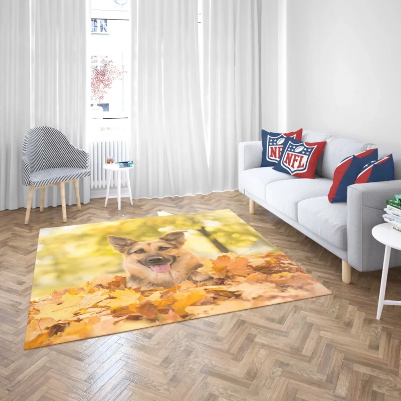 Autumn German Shepherd Rug 2