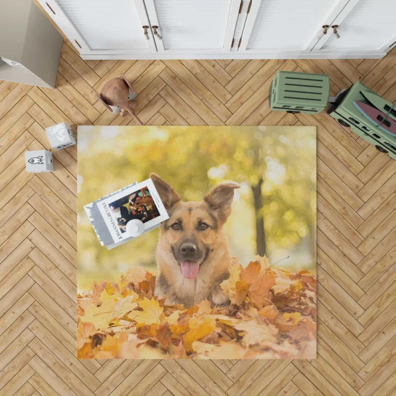 Autumn German Shepherd Rug