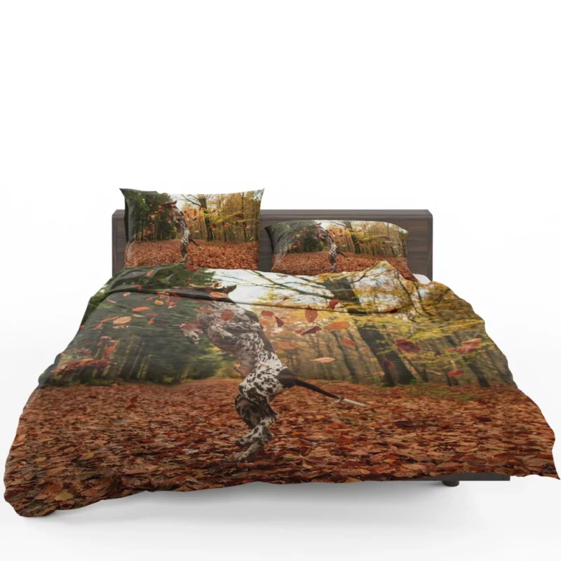 Autumn Leap of German Shorthaired Pointer Bedding Set