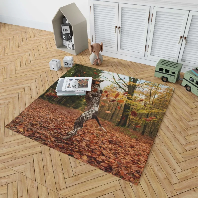 Autumn Leap of German Shorthaired Pointer Rug 1