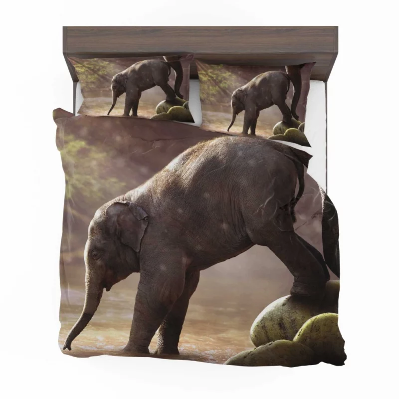 Baby Elephant Adorable Innocence Bedding Set 1