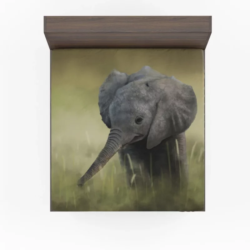 Baby Elephant Majestic Wonder Fitted Sheet 1