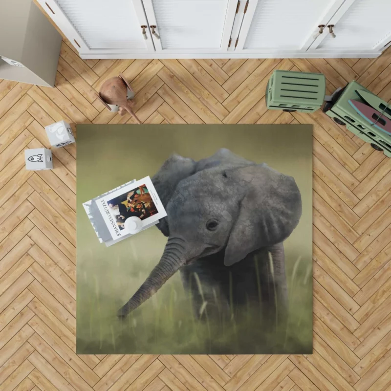 Baby Elephant Majestic Wonder Rug