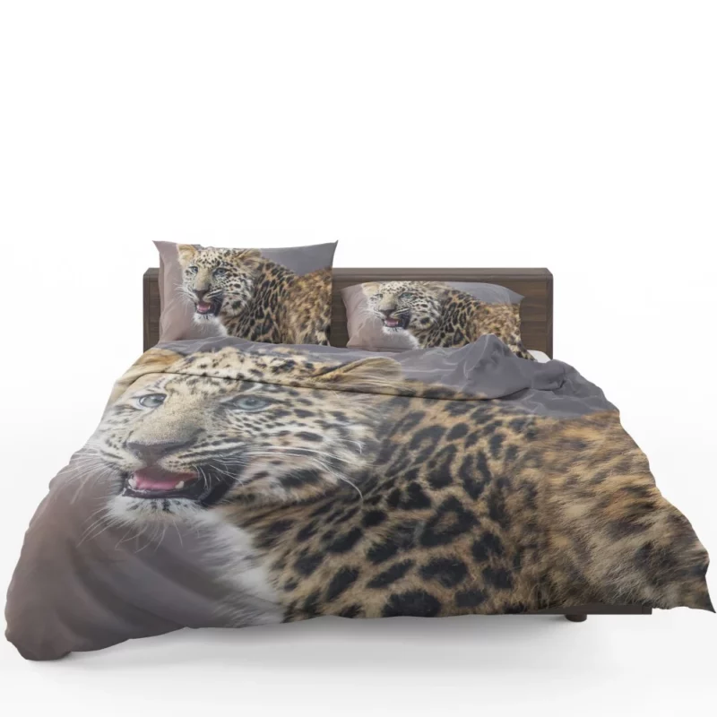 Baby Leopard Cub Playfulness Bedding Set