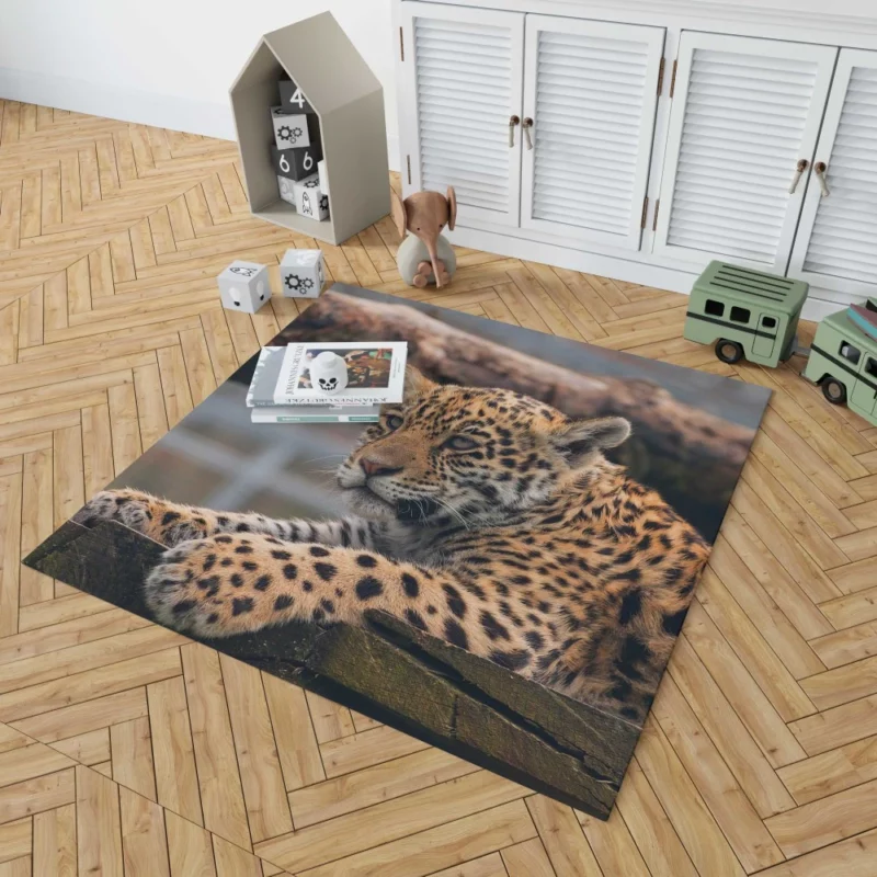 Baby Leopard Fierce Innocence Rug 1