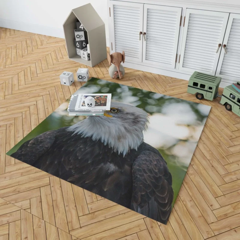 Bald Eagle Majestic Pose Soaring Beauty Rug 1