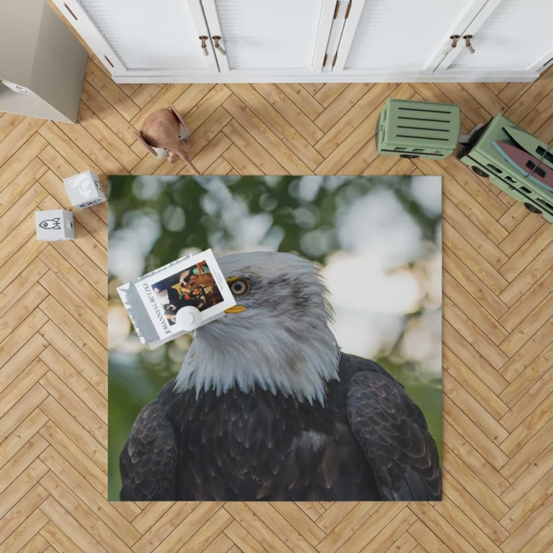 Bald Eagle Majestic Pose Soaring Beauty Rug