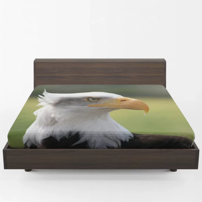 Bald Eagle Mighty Presence Soaring Majesty Fitted Sheet