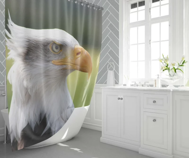 Bald Eagle Mighty Presence Soaring Majesty Shower Curtain 1