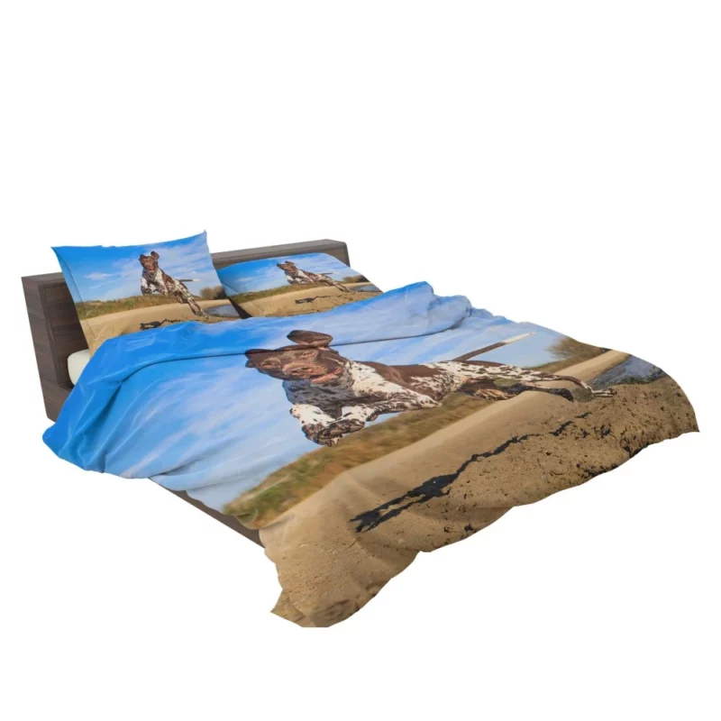 Beach Running German Shorthaired Pointer Bedding Set 2