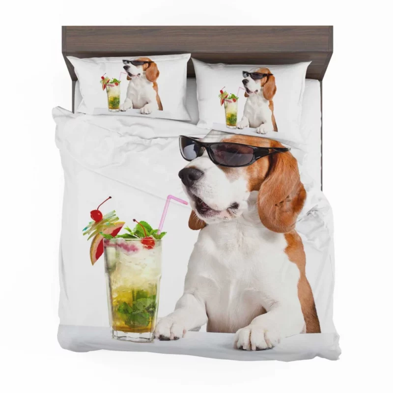 Beagle Cocktail Affair Summer Fun Bedding Set 1