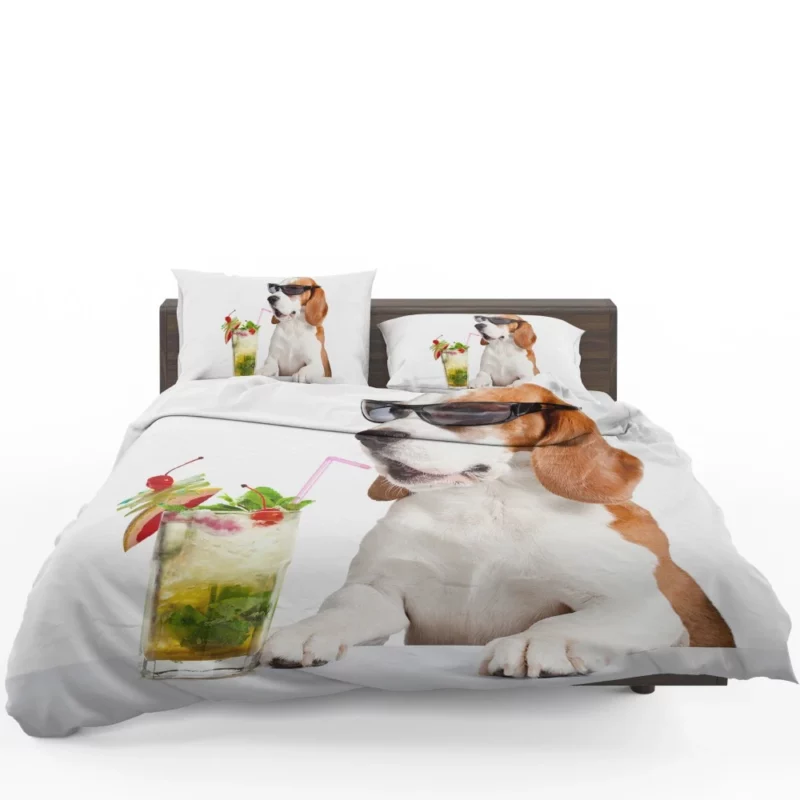 Beagle Cocktail Affair Summer Fun Bedding Set