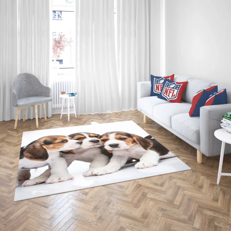 Beagle Curious Eyes Friendly Playfulness Rug 2