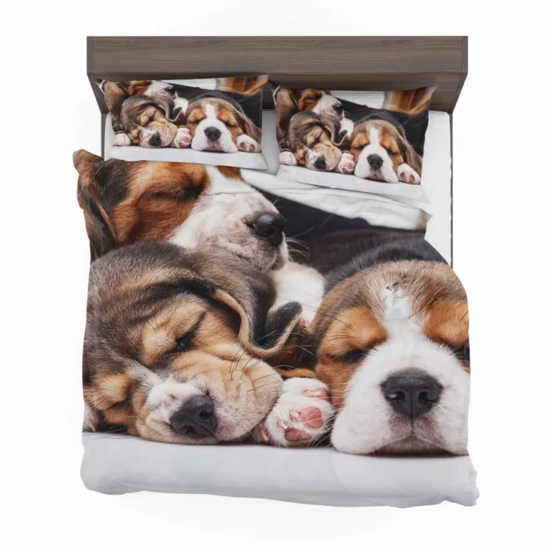 Beagle Inquisitive Charm Playful Delight Bedding Set 1