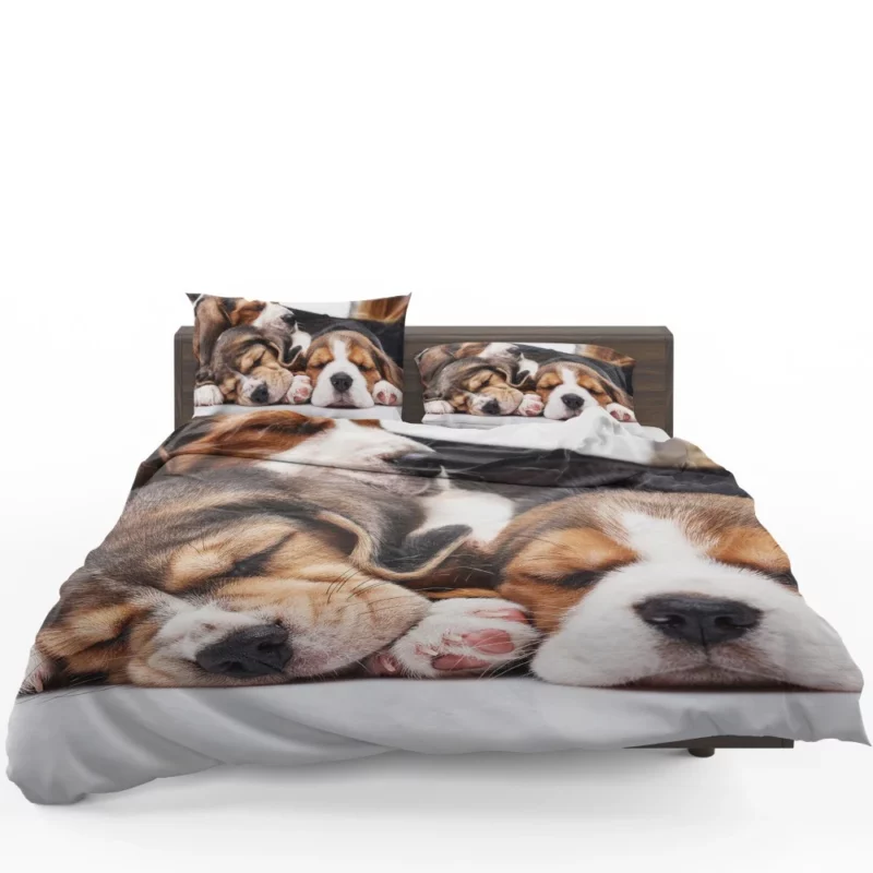 Beagle Inquisitive Charm Playful Delight Bedding Set