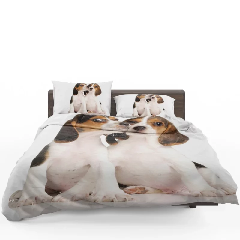 Beagle Puppies Playful Innocence Bedding Set