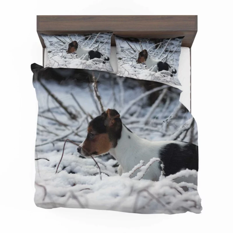 Beagle Puppy Snowy Adventure Bedding Set 1