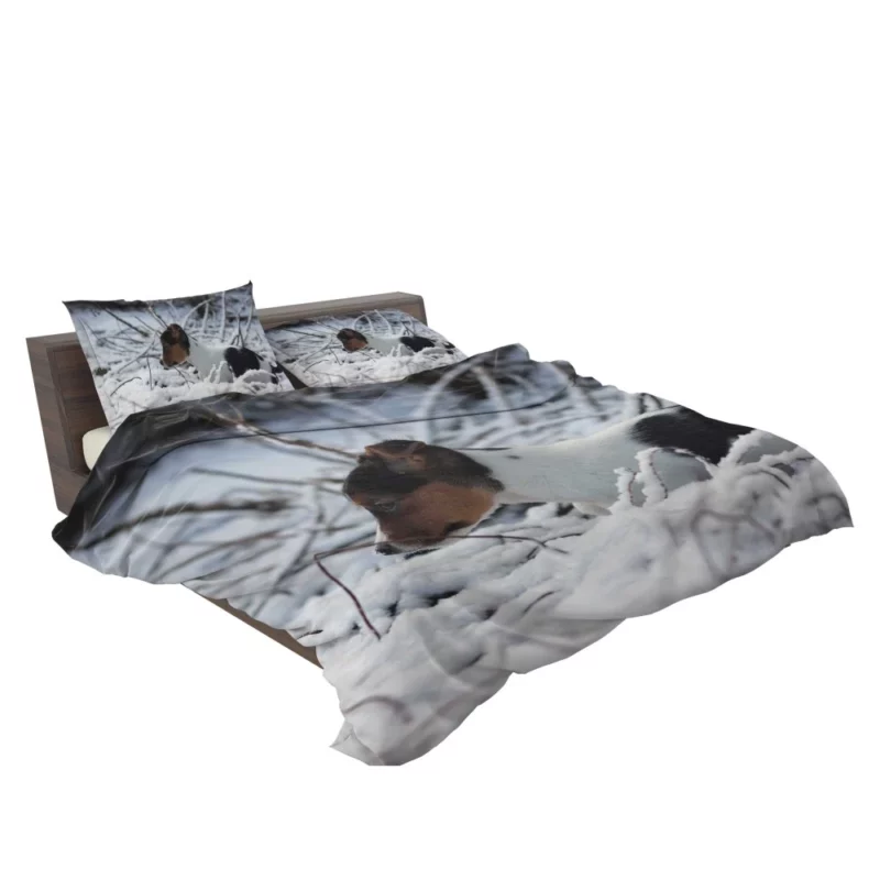 Beagle Puppy Snowy Adventure Bedding Set 2