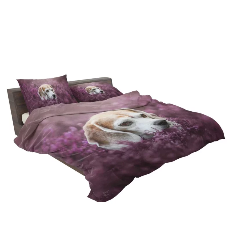 Beagle Purple Serenade Floral Fascination Bedding Set 2