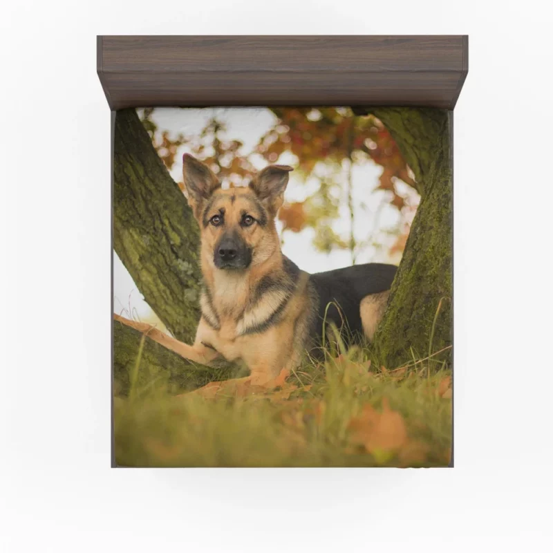 Beautiful German Shepherd Regal Stance Fitted Sheet 1