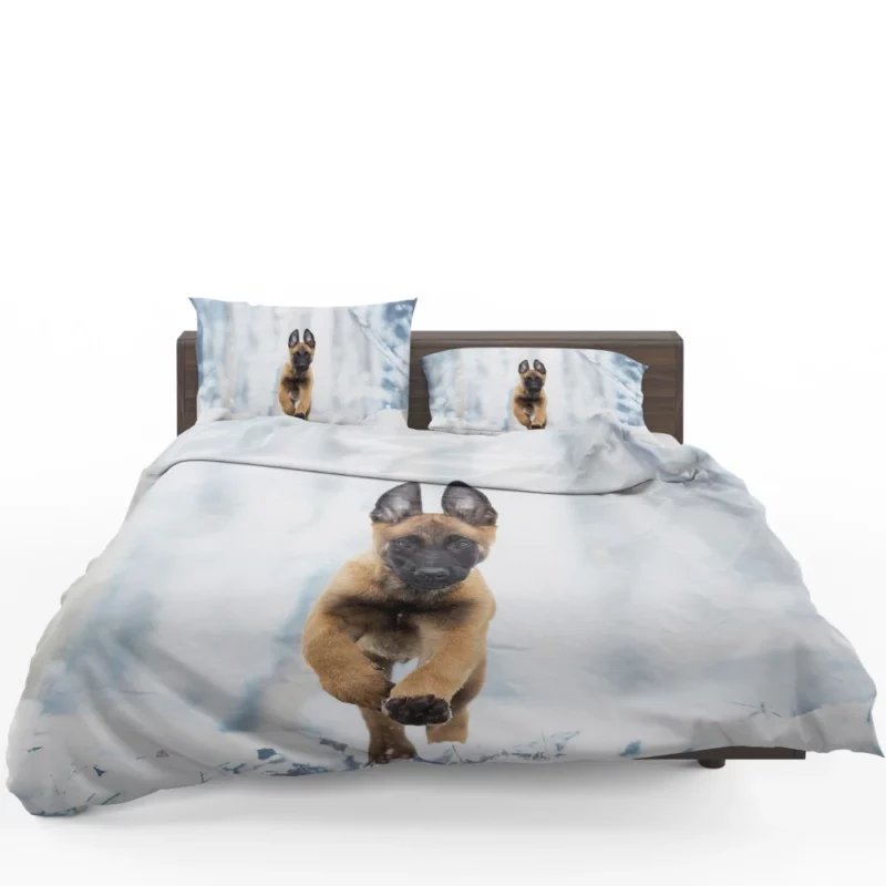 Belgian Malinois Puppy Playful Charm Bedding Set