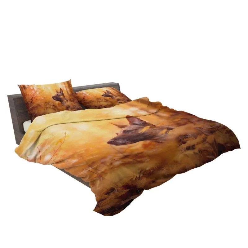 Belgian Malinois in Autumn Furry Elegance Bedding Set 2