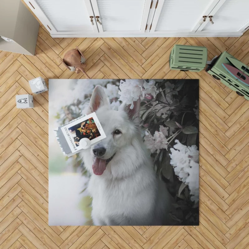 Berger Blanc Suisse in Depth Rug