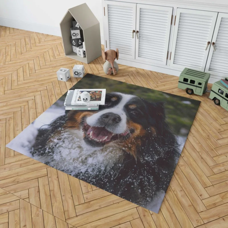 Bernese Mountain Dog Furry Elegance Rug 1