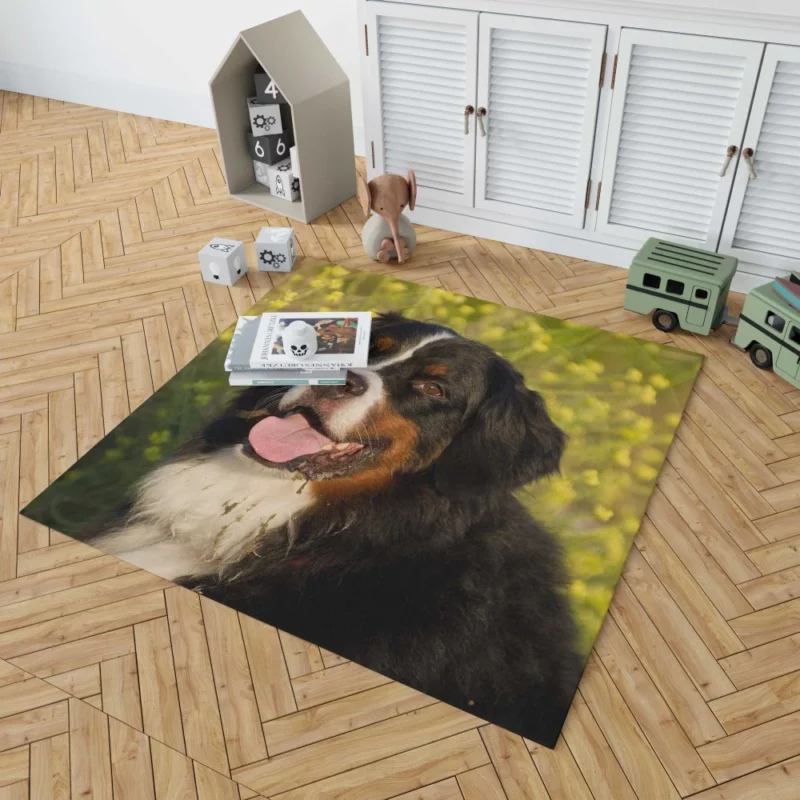 Bernese Mountain Dog Loyal Companion Rug 1