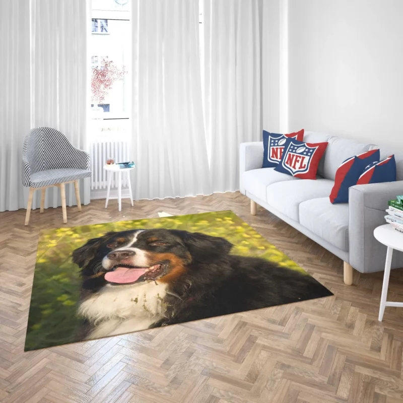 Bernese Mountain Dog Loyal Companion Rug 2