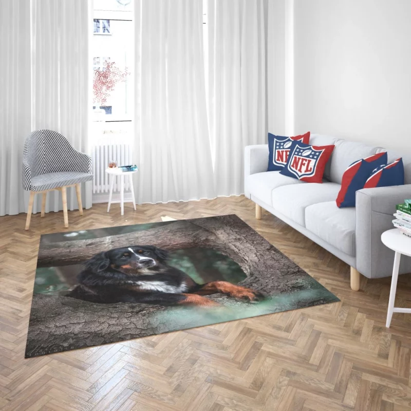 Bernese Mountain Dog Majestic Aura Rug 2