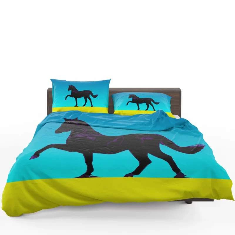 Black Horse Majestic Presence Bedding Set