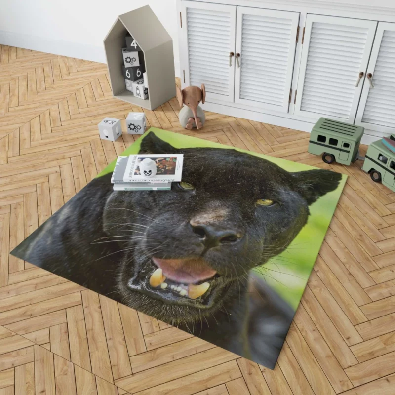 Black Panther Enigmatic Gaze Stealth Rug 1