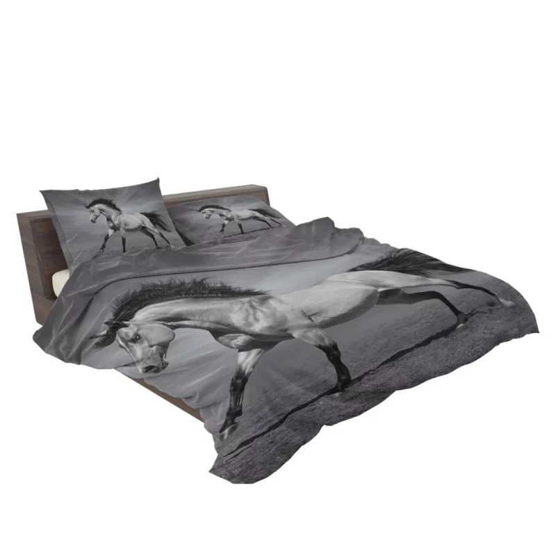 Black & White Horse Majesty Equine Grace Bedding Set 2