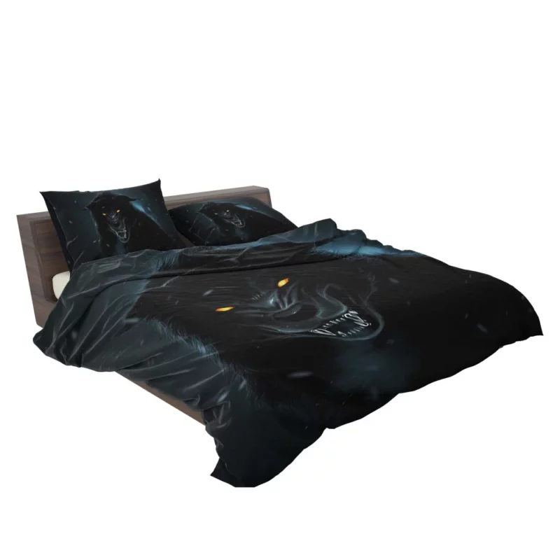 Black Wolf Shadows Midnight Enigma Bedding Set 2