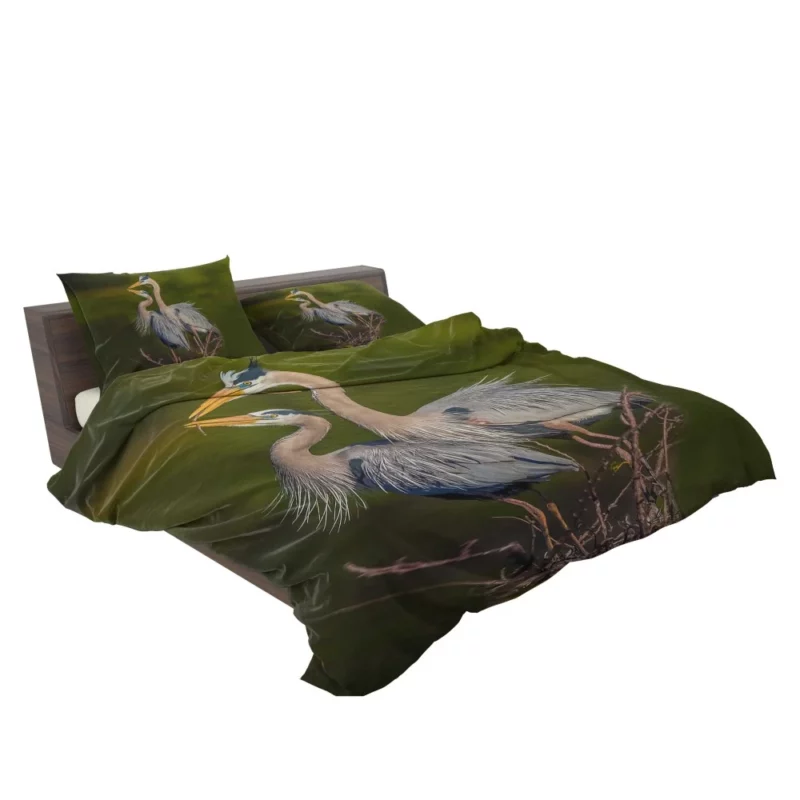 Blue Herons in Flight Waterside Elegance Bedding Set 2